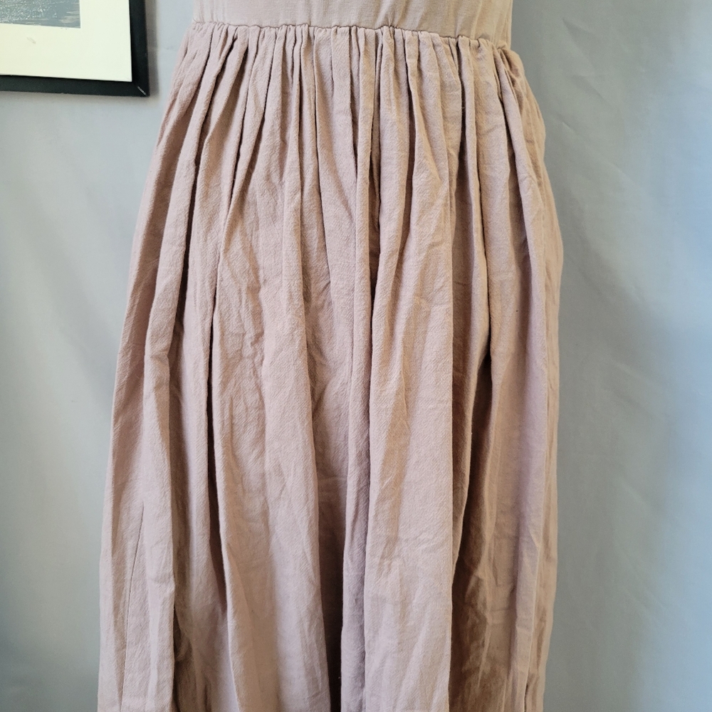 Free People Onda Drop Waist Tube Midi Dress Natural XS - Picture 11 of 14